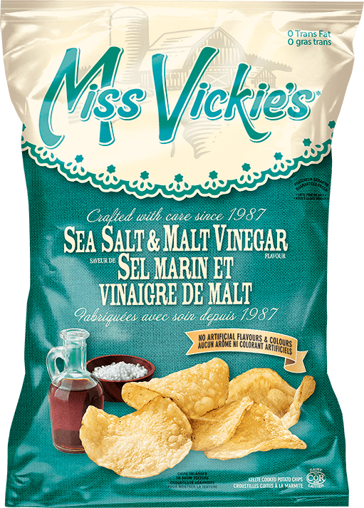 Miss Vickie's Sea Salt & Malt Vinegar Potato Chips | Servomax Inc.