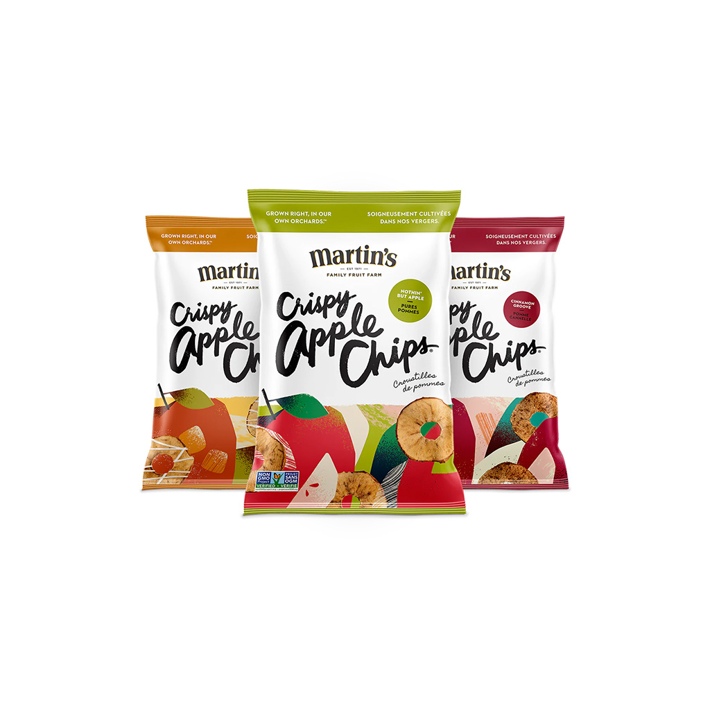 MARTIN'S Mélange Croustilles Pommes-Crispy Apple Chips Mix (1x15x22g)